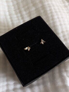 Catbird Laurie Fleming Gossamer Wing Studs (Pair, Brand New in Box)
